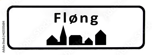 City sign of Fløng - Fløng Byskilt photo