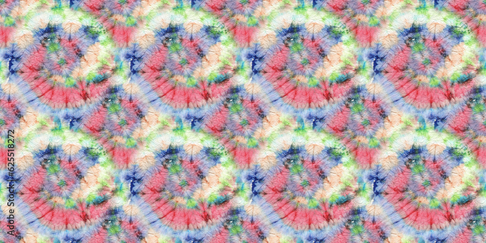 Rainbow Psychedelic Kaleidoscope. Seamless. Tye