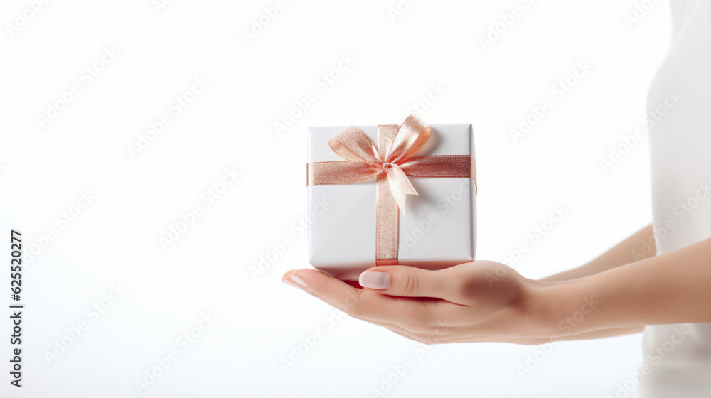 Hand holding a gift box.
Generative AI Hand holding a gift box.
Generative AI