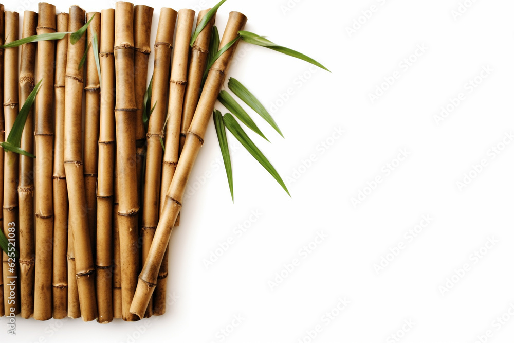 Fototapeta premium Bamboo tree on a white background