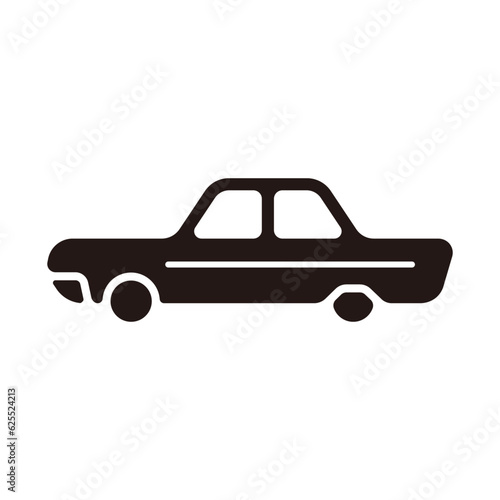 Lowrider icon.Flat silhouette version.