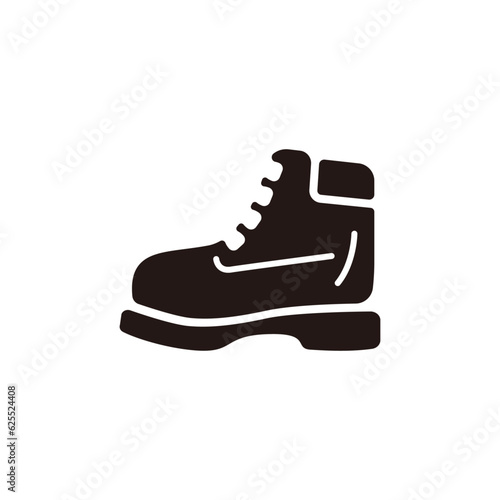 Boots icon.Flat silhouette version.
