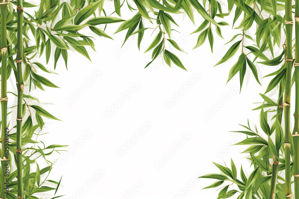 Bamboo tree on a white background Bamboo tree on a white background