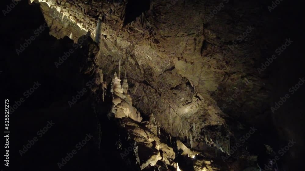 Blansko district, Czech Republic - February 25, 2023: Punkva Caves. Caves Moravian Karst. Stolognites, the underworld. Blansko district, Czech Republic - February 25, 2023: Punkva Caves. Caves Moravian Karst. Stolognites, the underworld.