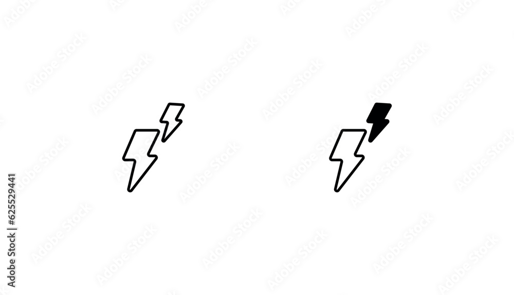 Lighting icon design with white background stock illustration