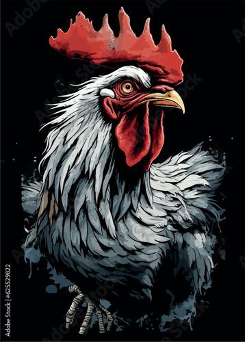 a cartoon of a chicken