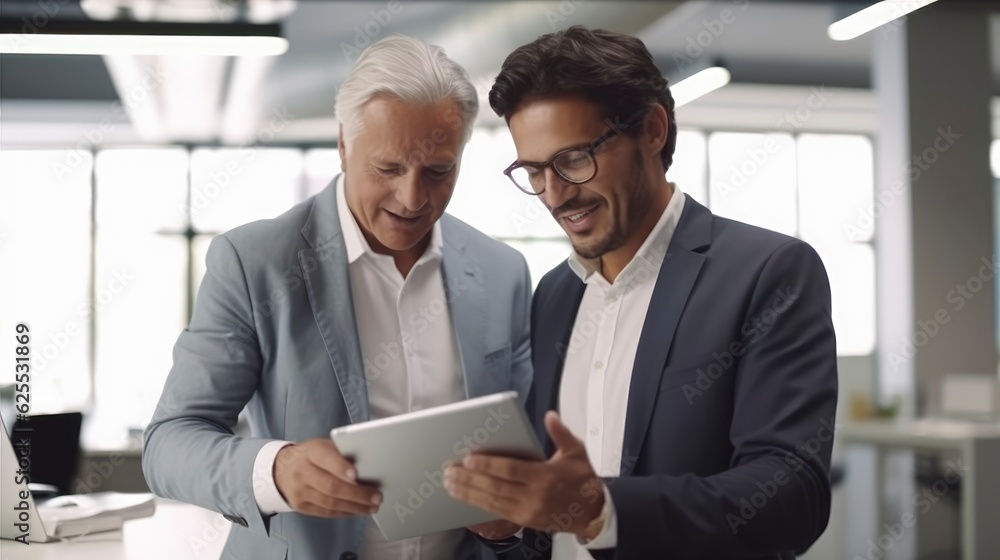 Generative AI business man talking Generative AI business man talking