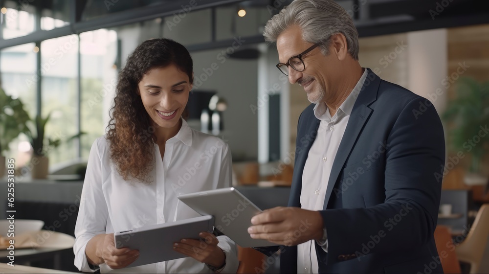 Generative AI business man talking Generative AI business man talking