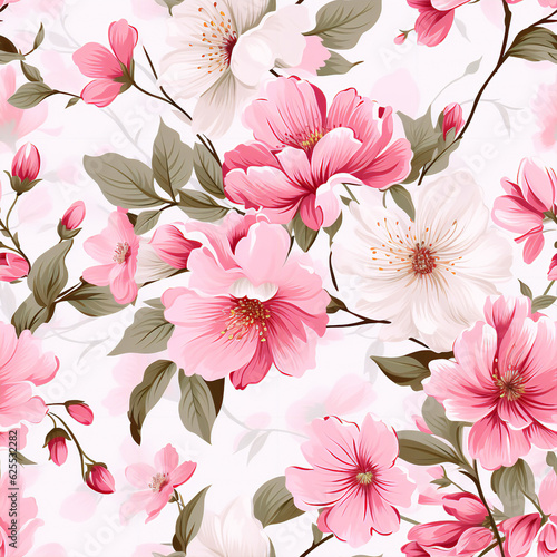 Floral Patterns Nature-Inspired art, generated AI