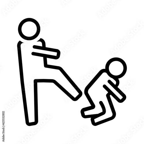 Black line icon for Hostile
