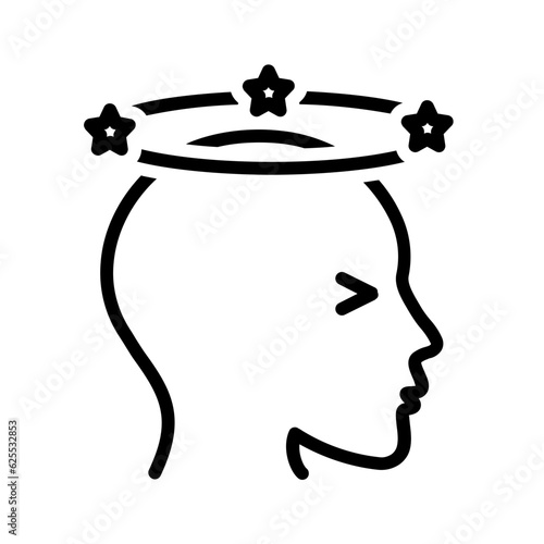 Black line icon for Tension