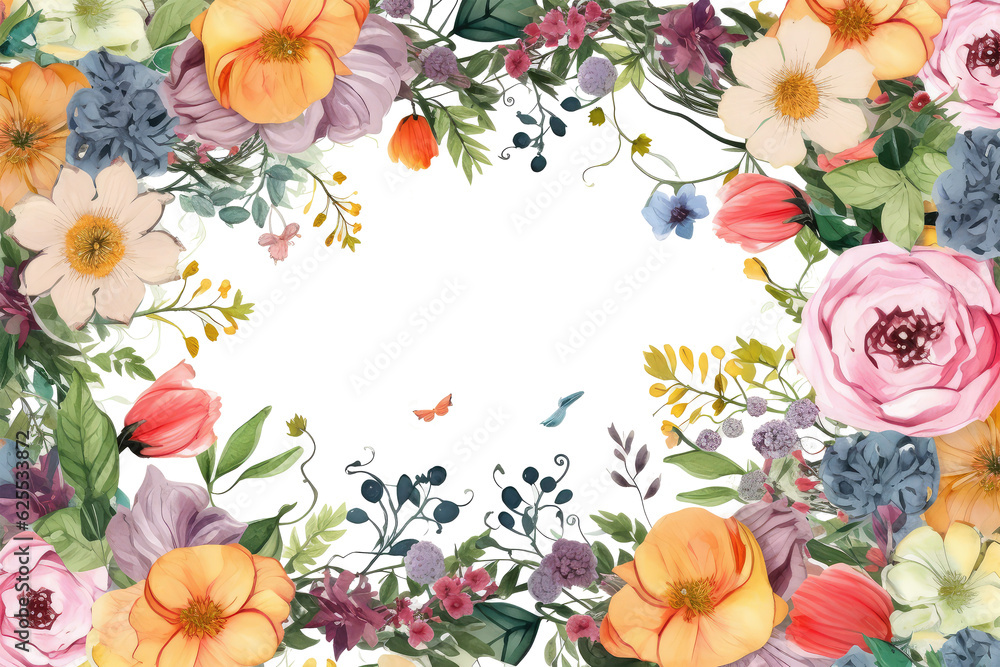 colorful wildflowers on background colorful wildflowers on background
