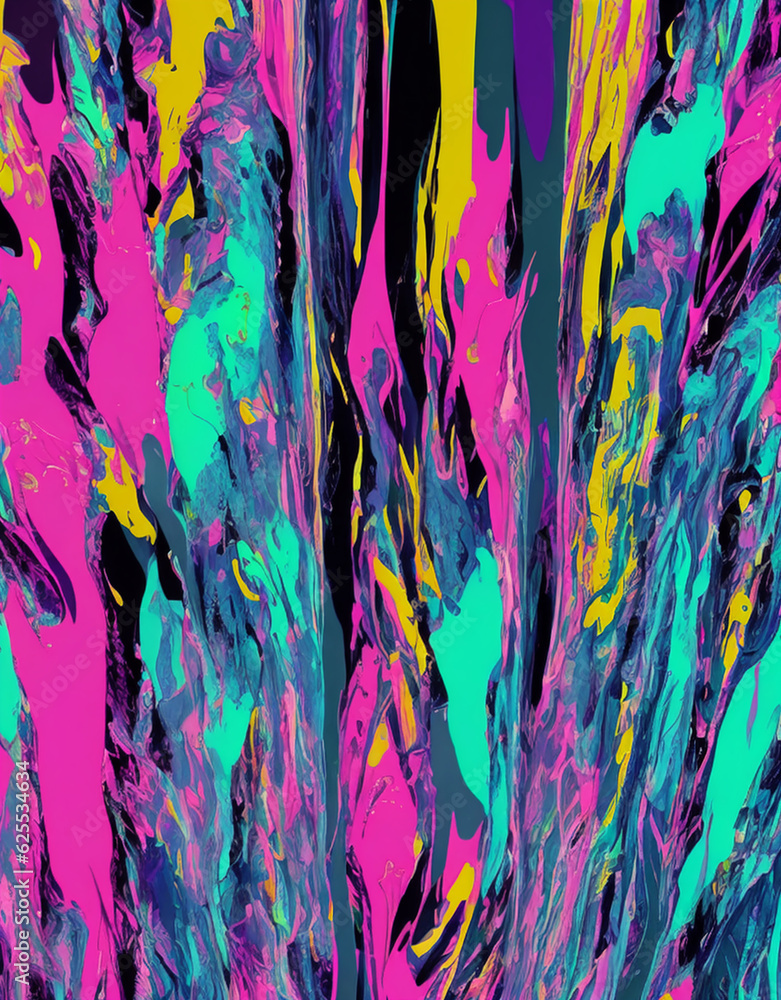 Psychedelic multicolored abstract background.