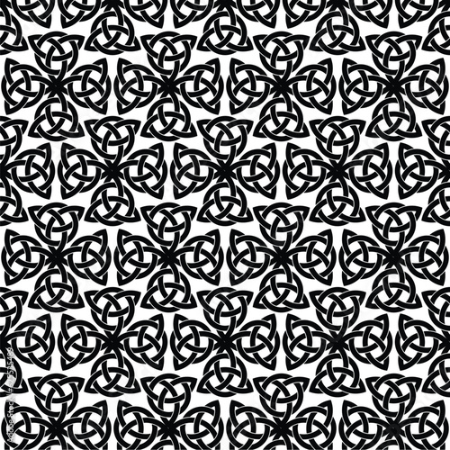 Scandinavian viking symbols pattern