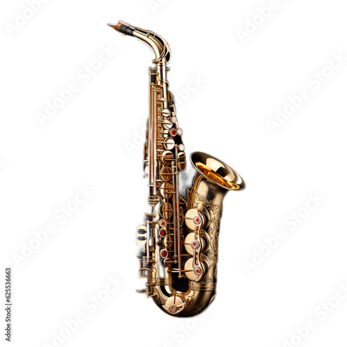 saxophone isolated and on dark background