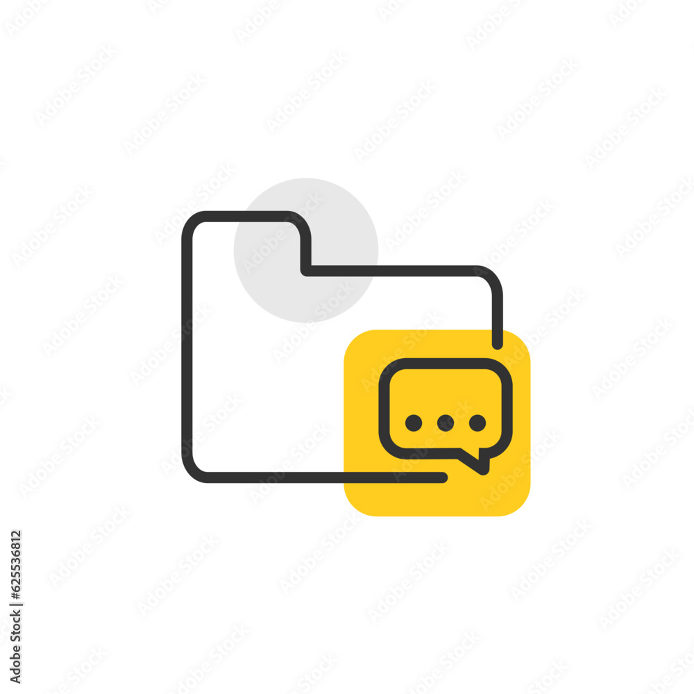 Folder icon. File vector illustration Data business concept. Folder icon. File vector illustration Data business concept.