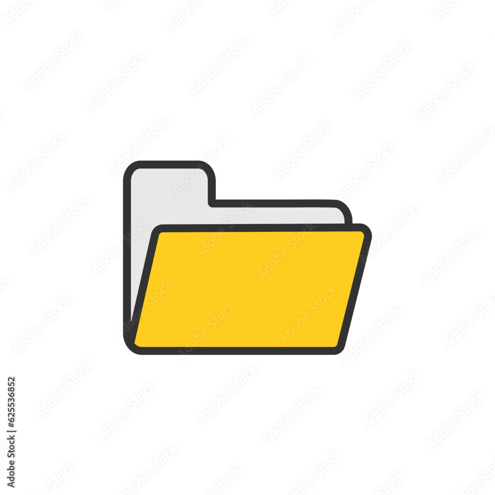 Folder icon. File vector illustration Data business concept. Folder icon. File vector illustration Data business concept.