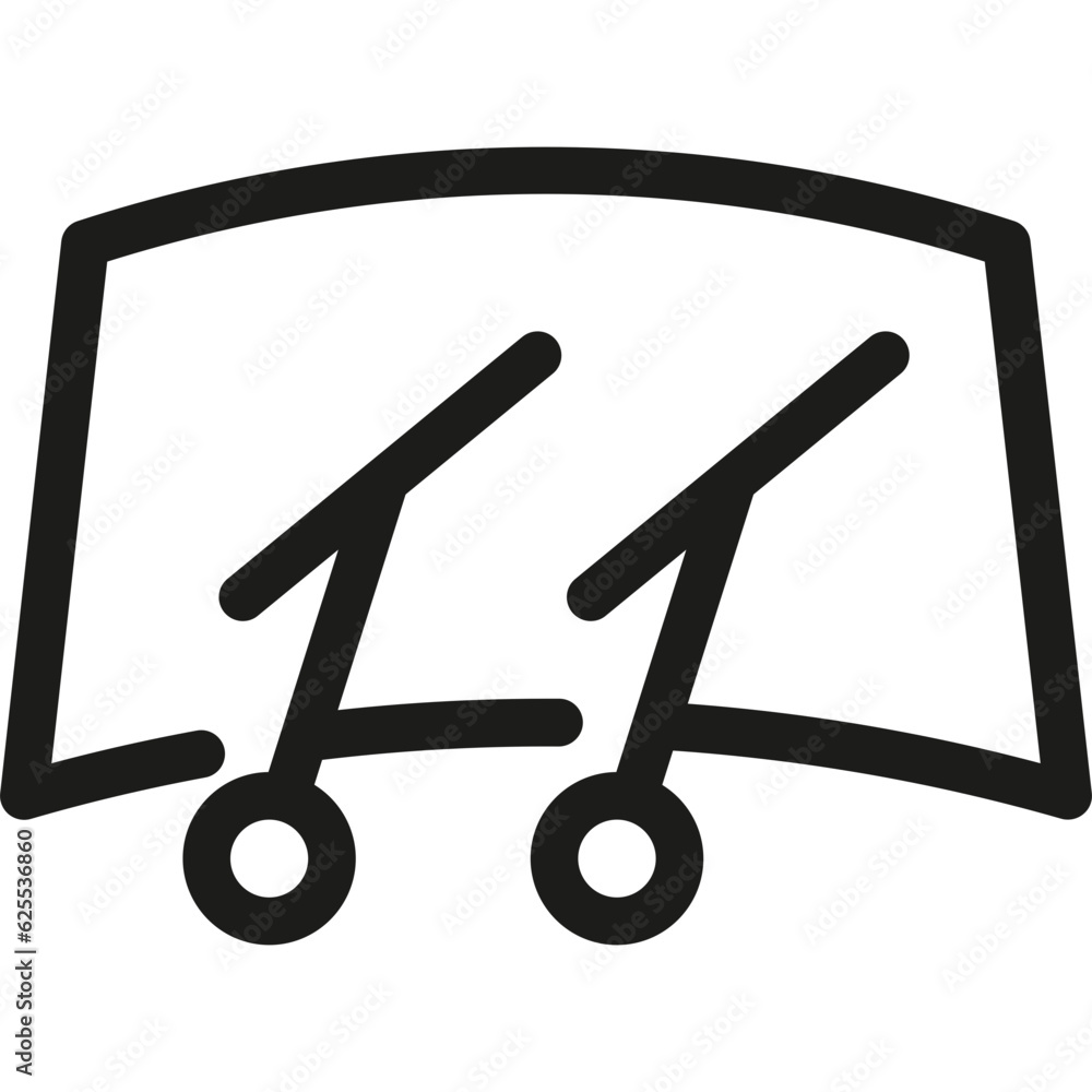 Windscreen Icon. Vector Illustration Windscreen Icon. Vector Illustration