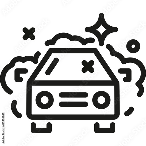 Car Wash Icon. Car cleaning service. Vector illustration
