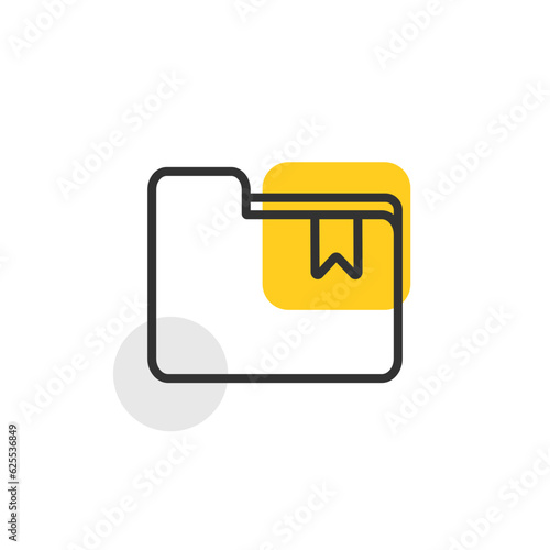 Folder icon. File vector illustration Data business concept. © Lettereman