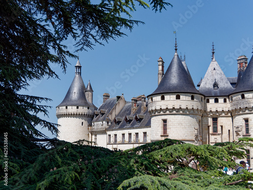 Chaumont castle view from the garden photo