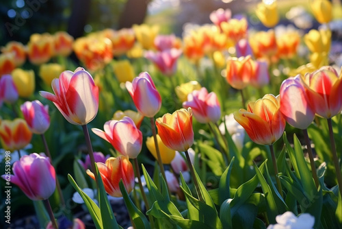 red and yellow tulips © Abu