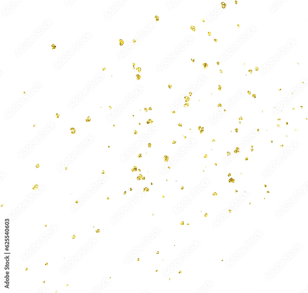 Gold heart glitter confetti