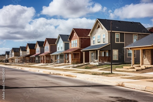 Newly built houses in Texas.