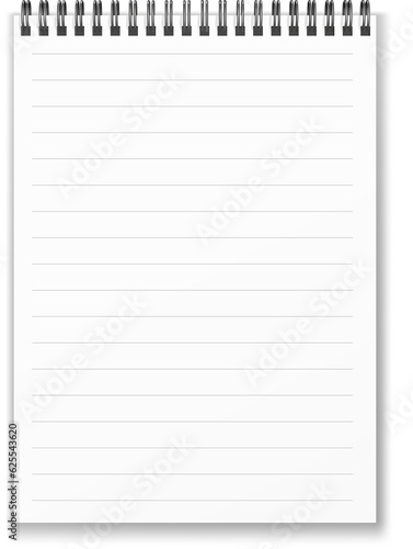 Tableau sur toile Vertical spiral notebook