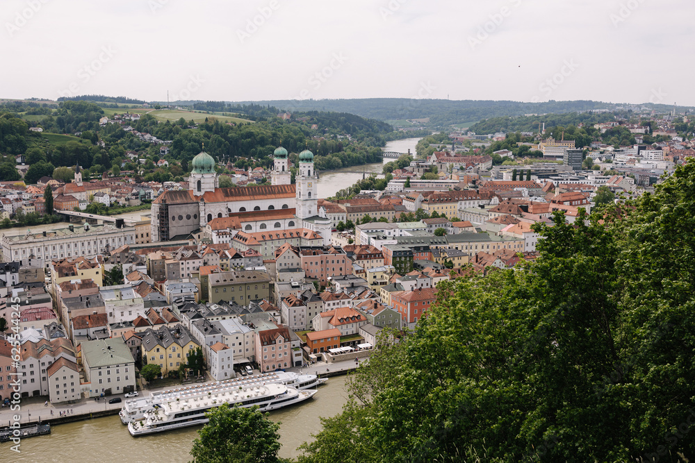 A beautiful authentic city located between three rivers in a medieval baroque style