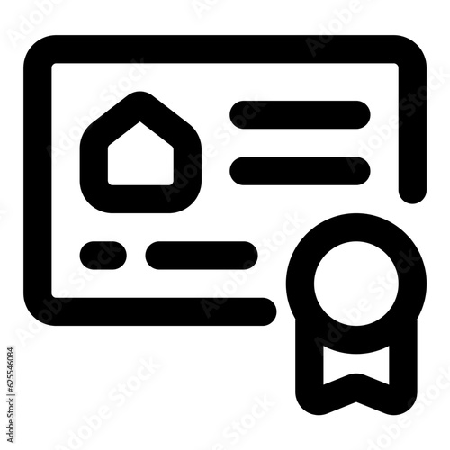 certificate icon vector illustration asset element