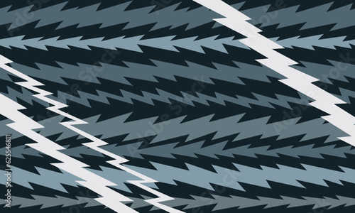 cartoon retro tv screen static electronic interference zigzag background dark monochrome