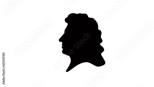 Christiaan Huygens silhouette