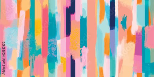 Hand drawn modern artistic stripes collage print. Unique exotic abstract contemporary seamless pattern