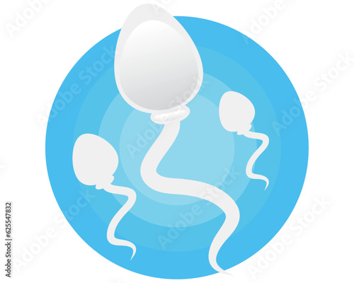 male sperm,Sperm stripes medical and scientific,medicinal business concepts, a line-art emblem, and flat design.