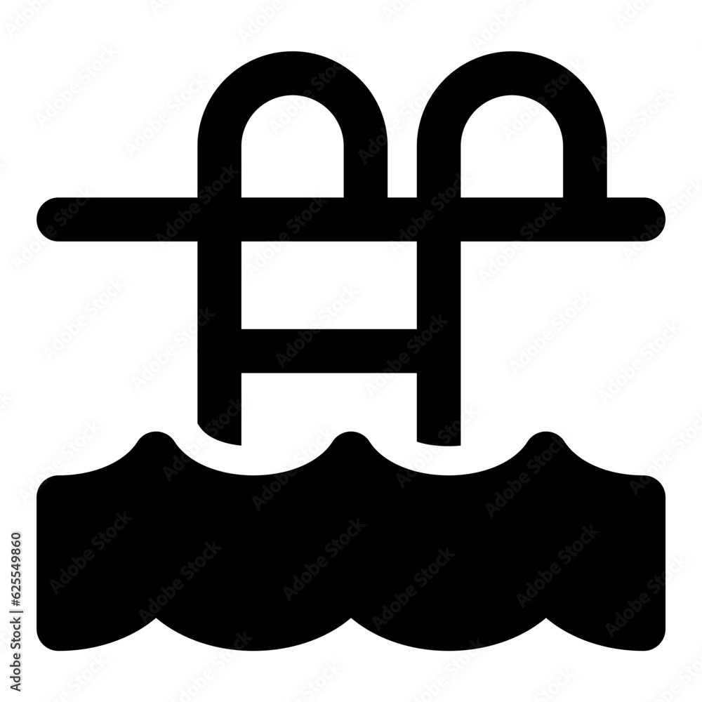 swimming pool icon vector illustration asset element swimming pool icon vector illustration asset element