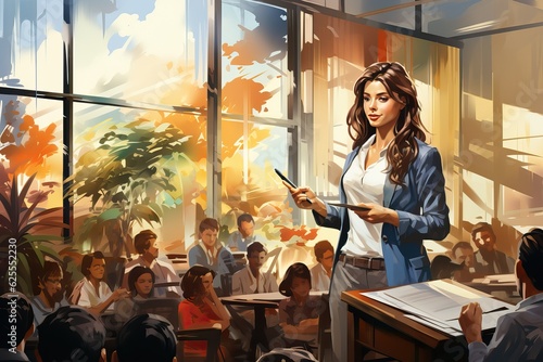 college female teacher, gen...
