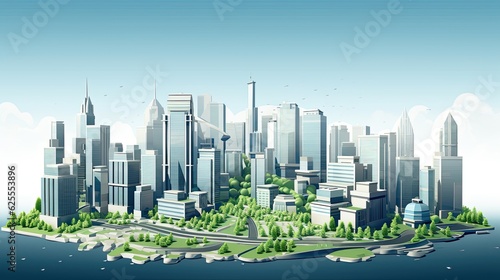 futuristic city Presentation AI