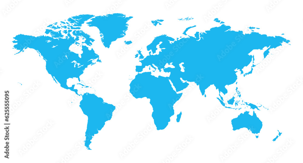blue world map vector design