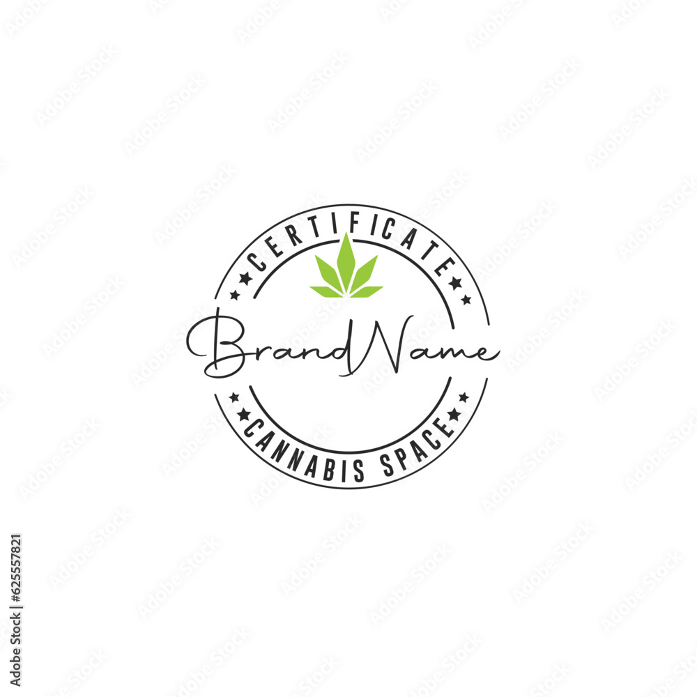 CBD Hemp drug logo design for CBD, Hemp, and Marijuna business.