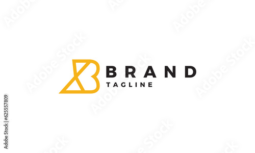 Simple and modern B letter mark logo design.