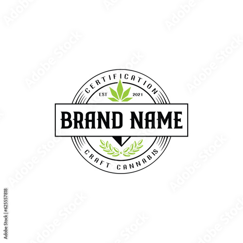 CBD Hemp logo design for medical industry.