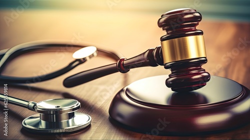 Justice in Healthcare: The Intersection of Law and Medicine - Gavel and Stethoscope: Generative AI