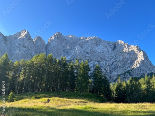 Beautiful Julian Alps in Slovenia landscape