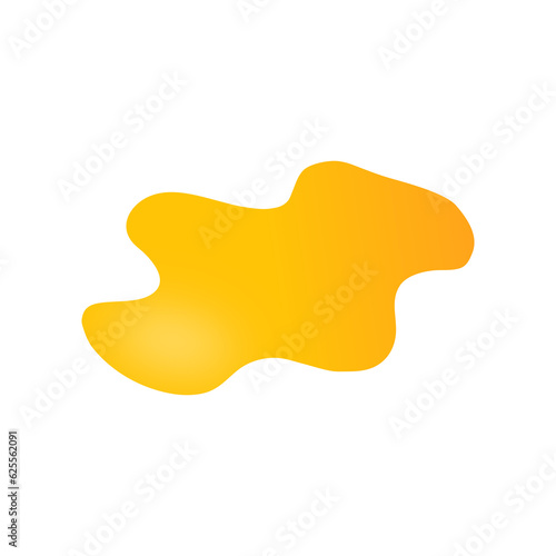 Honeycomb melting vector, Molten honey on the floor, vector isolated with white background