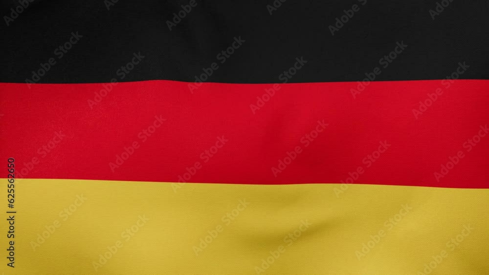 Germany fabric flag calm swaying in the wind, looped endless cycled video, completely full screen covers flag background Germany fabric flag calm swaying in the wind, looped endless cycled video, completely full screen covers flag background