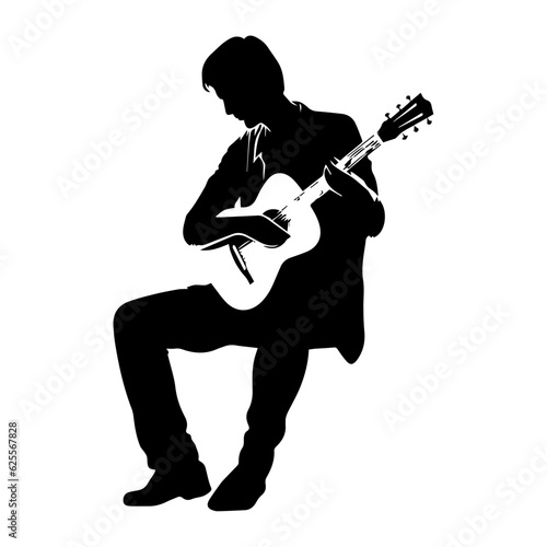 musician silhouette illustration
