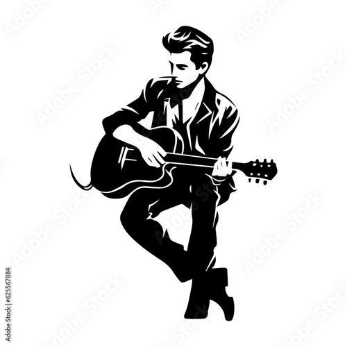 musician silhouette illustration