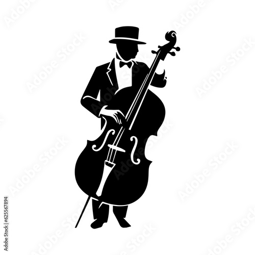 musician silhouette illustration