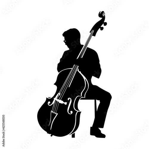 musician silhouette illustration